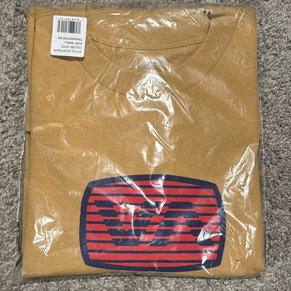 RVCA Men's Yellow Graphic Tee